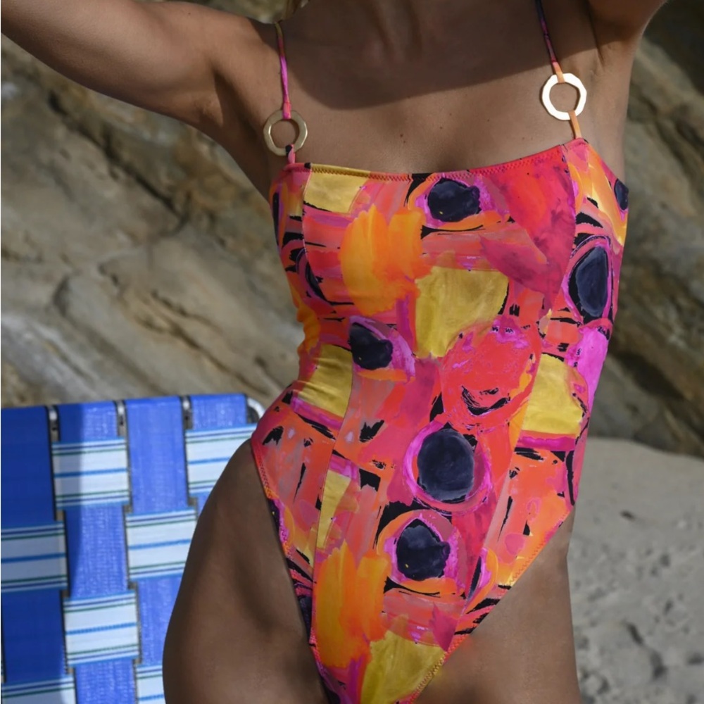Yllw the Label 
One-Piece Swimsuit
 Lg NWT